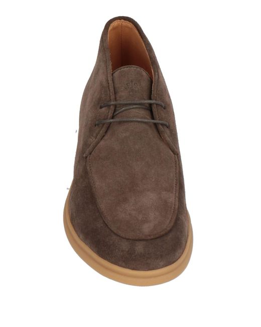 Eleventy Brown Ankle Boots for men