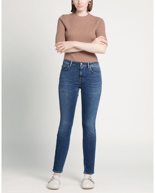Acne Blue Jeans Cotton, Polyester, Elastane