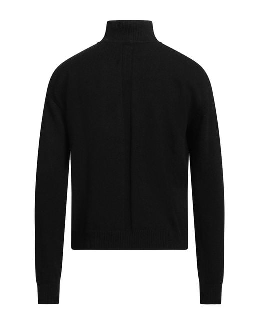 Cuello Alto Rick Owens de hombre de color Black