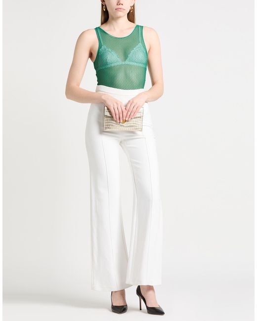 Elisabetta Franchi Green Bodysuit Polyamide, Elastane