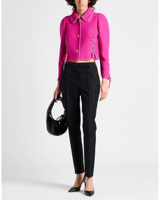 Moschino Couture Jacket Virgin Wool in Pink | Lyst