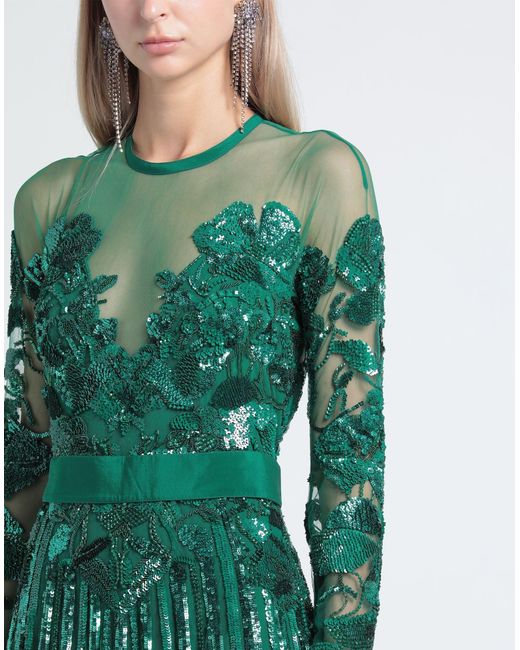Elie Saab Green Maxi Dress