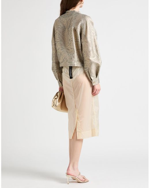 Alberta Ferretti Gray Light Jacket Polyester, Polyamide, Cotton
