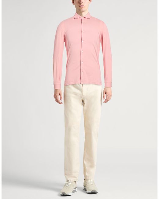 Camisa Fedeli de hombre de color Pink