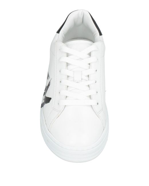 MSGM White Sneakers Leather