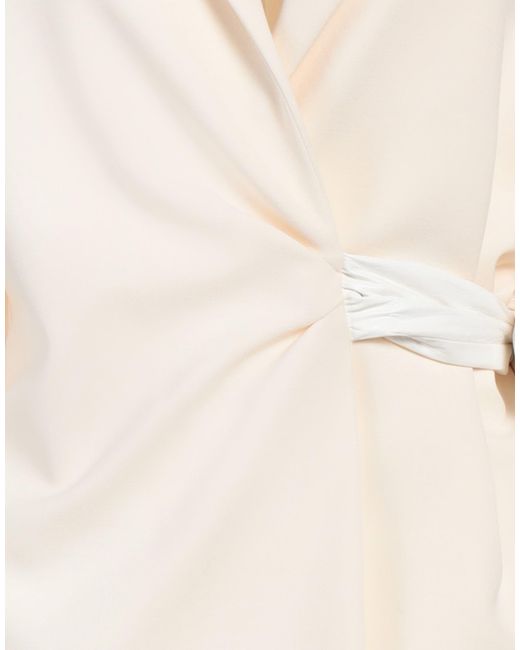 Nanushka White Blazer Polyester, Polyurethane