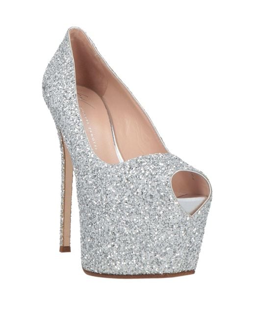 Giuseppe Zanotti Gray Pumps Leather
