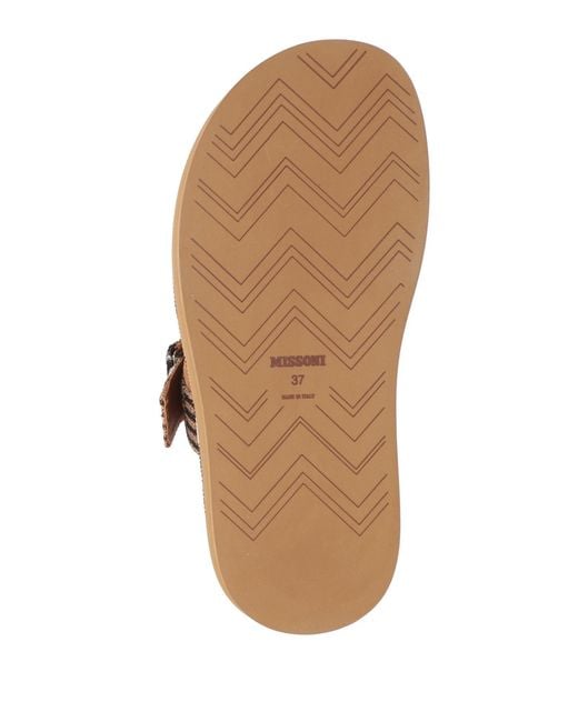 Missoni Brown Camel Mules & Clogs Leather