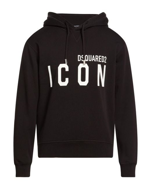 DSquared² Black Sweatshirt Cotton for men