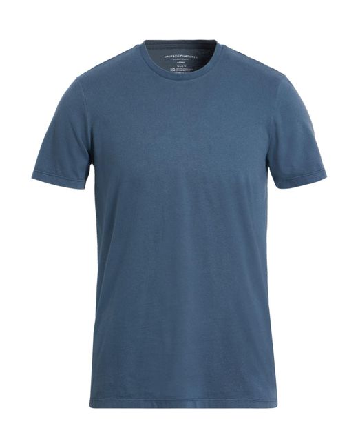 Majestic Filatures Blue T-Shirts for men
