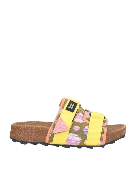 Flower Mountain Yellow Sandals