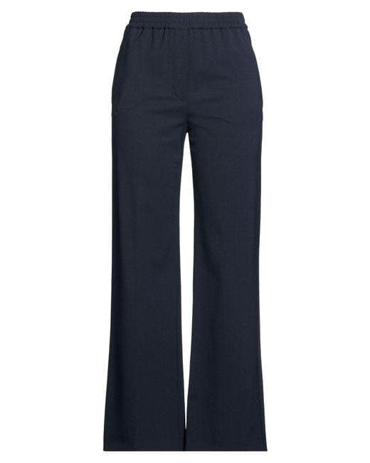 Weekend by Maxmara Blue Pants Polyester, Virgin Wool, Elastane