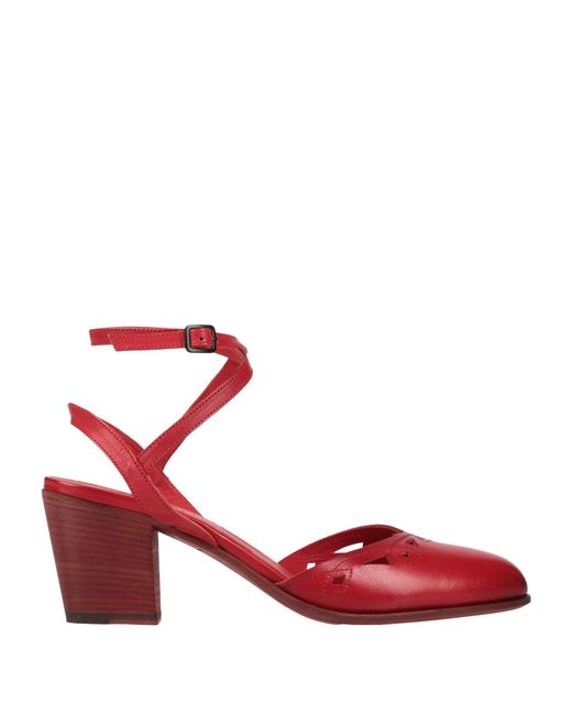 Pantanetti Red Pumps Leather