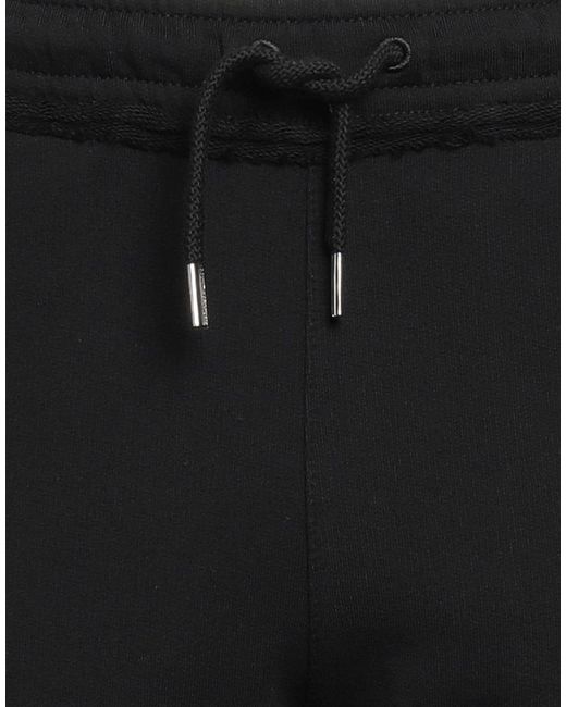 Marcelo Burlon Black Pants Cotton, Elastane, Polyester for men