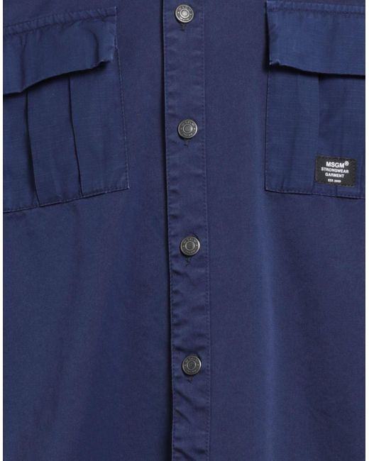 MSGM Blue Shirt for men