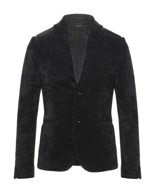 Daniele Alessandrini Black Blazer for men