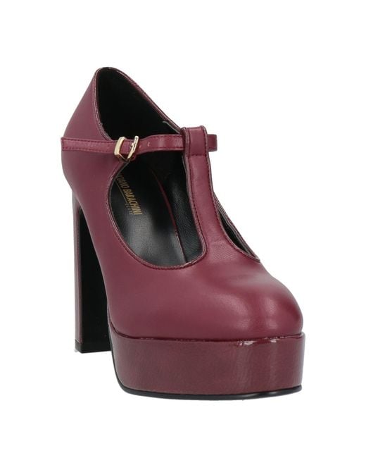 Luciano Barachini Purple Pumps Leather