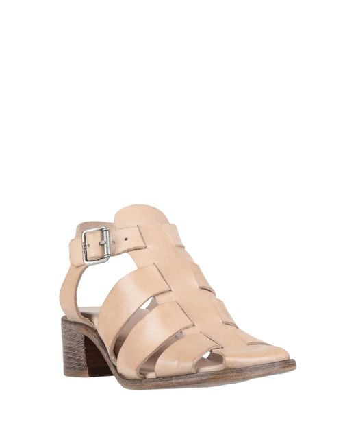 Moma Pink Sand Sandals Leather