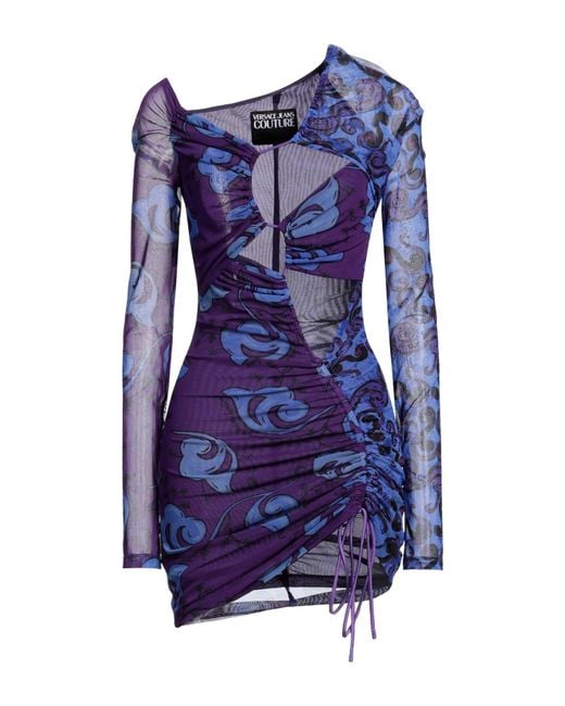 Versace Jeans Couture Blue Mini Dress