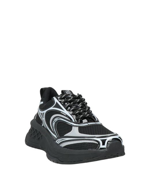 Emanuélle Vee Black Sneakers Textile Fibers, Synthetic Material