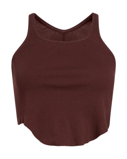 Rick Owens Red Burgundy Top Cotton