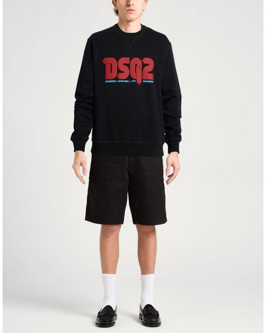 DSquared² Black Sweatshirt for men