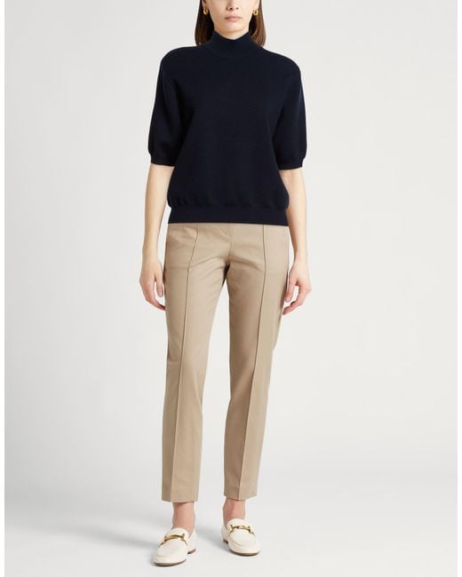 Khaite Blue Turtleneck Wool, Elastane