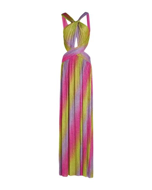 pink and lime green dress Eyelet Floral Belted Midi Dress