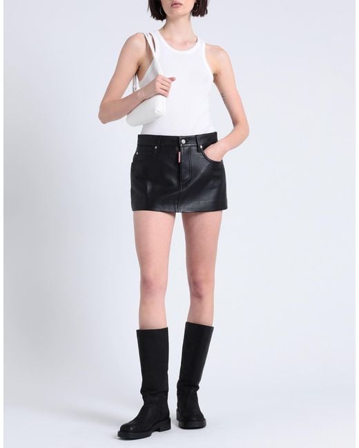 DSquared² Black Mini Skirt