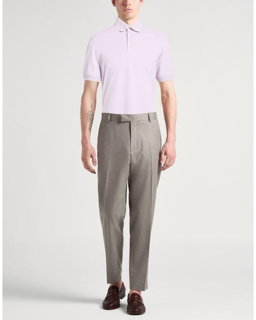 Brunello Cucinelli Pink Polo Shirt for men