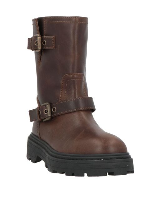 Philippe Model Brown Stiefelette