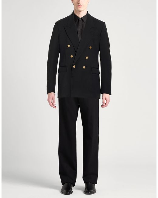 Grifoni Black Blazer Polyester, Virgin Wool, Elastane for men