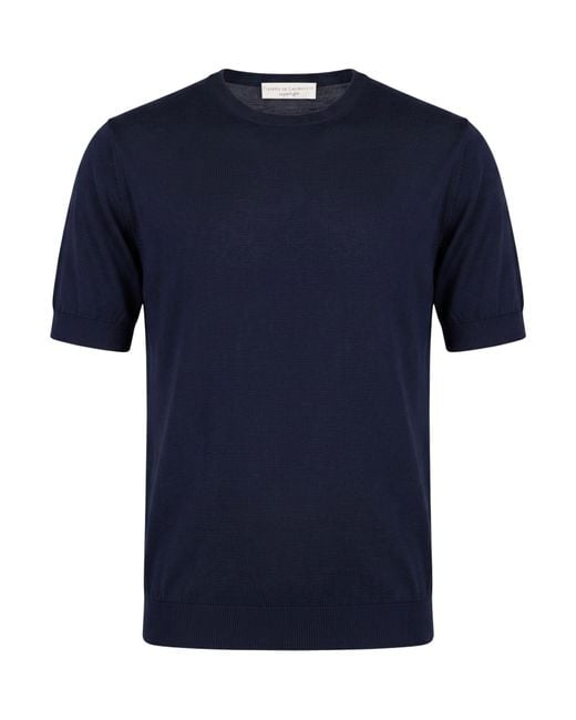 FILIPPO DE LAURENTIIS Blue Sweater Cotton for men