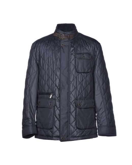 Bugatti Blue Synthetic Down Jacket for men