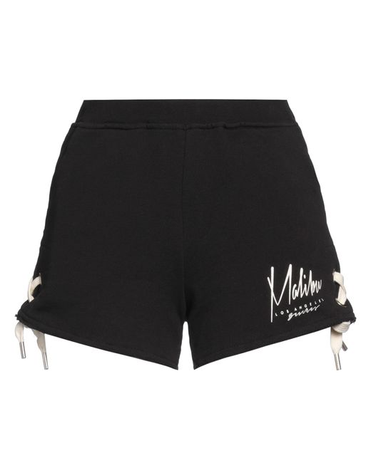 Happiness Black Shorts & Bermuda Shorts Cotton
