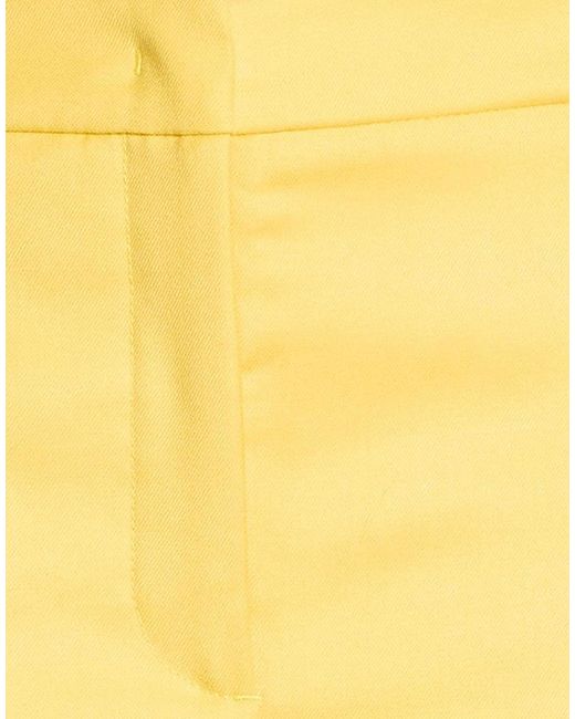 Liu Jo Yellow Pants Polyester, Viscose, Elastane