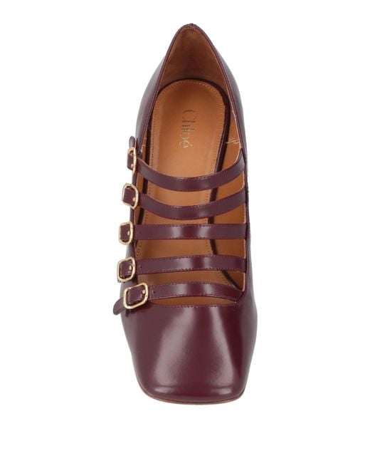 Chloé Purple Pumps Leather