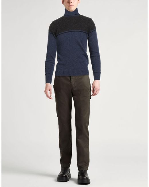 Barbati Blue Turtleneck Polyamide, Wool, Viscose, Cashmere for men