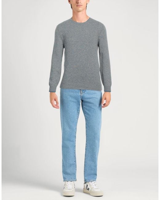 Fedeli Gray Jumper for men