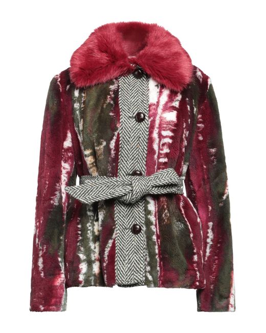 De'Hart Red Shearling & Teddy