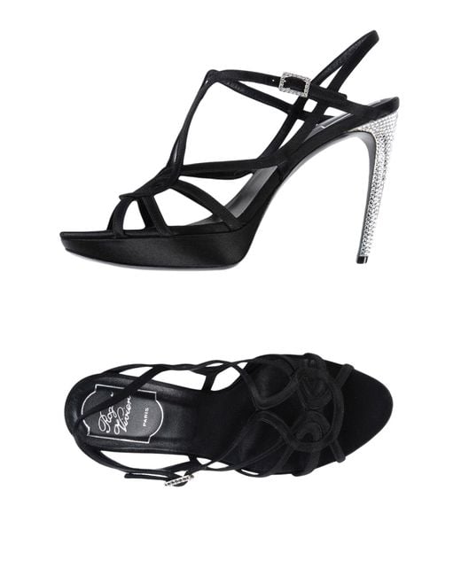 Roger Vivier Black Sandale