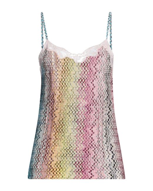 Top Missoni de color Pink