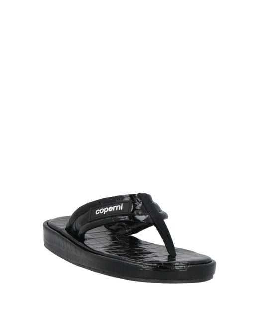 Coperni Black Thong Sandal
