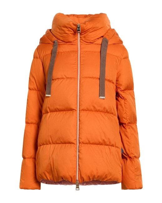 Herno Orange Puffer Polyester