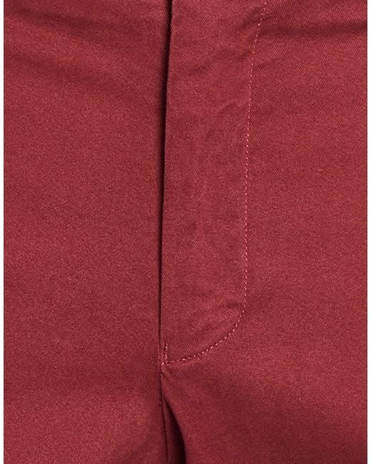 Mason's Red Pants Modal, Cotton, Elastane for men