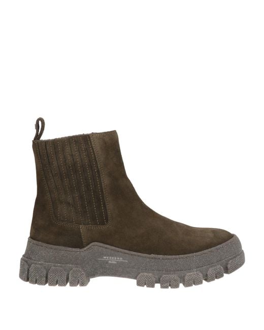 Weekend by Maxmara Brown Dark Ankle Boots Leather