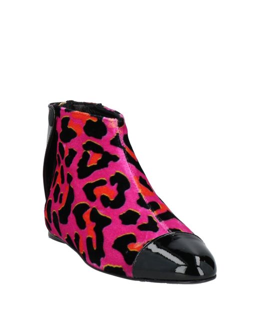 Emilio Pucci Pink Ankle Boots
