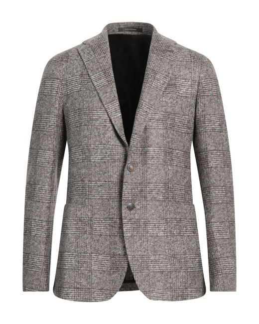 Tagliatore Gray Blazer Acrylic, Wool, Polyester for men
