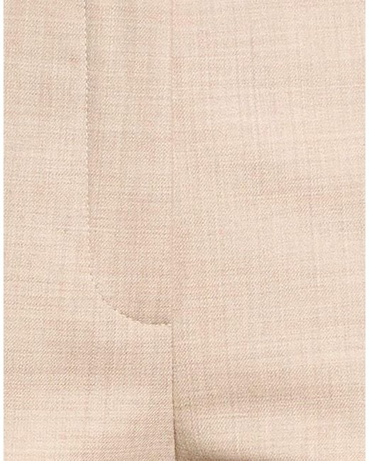 Agnona Natural Pants Wool, Elastane