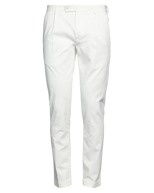Grey Daniele Alessandrini White Pants for men